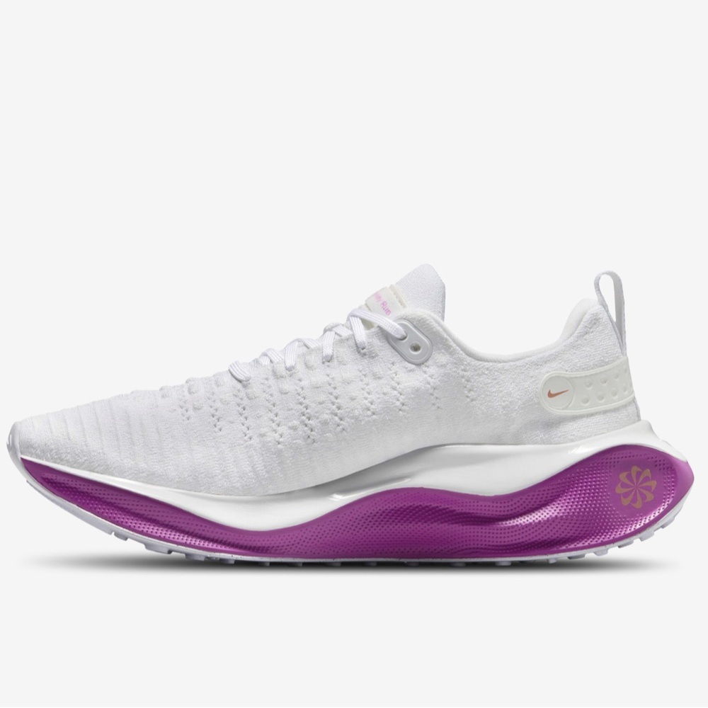Nike Women’s React Infinity Run Flyknit 4 - White/Pink- NWOB - Picture 4 of 10